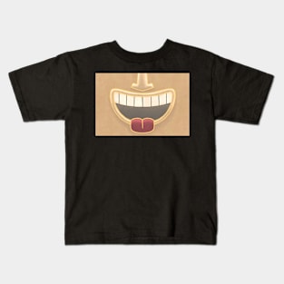 Vanilla Tiki Smile Mask! (Red Tongue Version) Kids T-Shirt